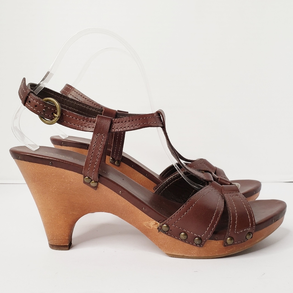 Antonio Mepani Noah Wooden Heels/Clogs size 10